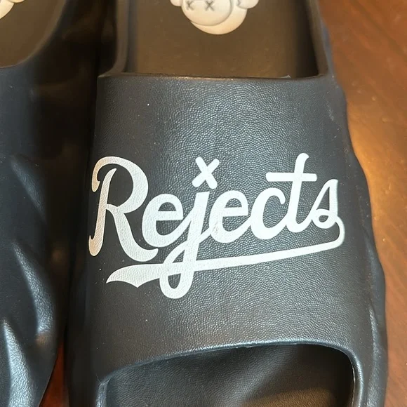 New Black Soles Rejects Slides size 11.5 - Picture 2 of 5